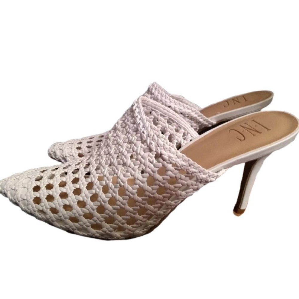 White Celestia Mules INC International Concepts - Picture 2 of 5